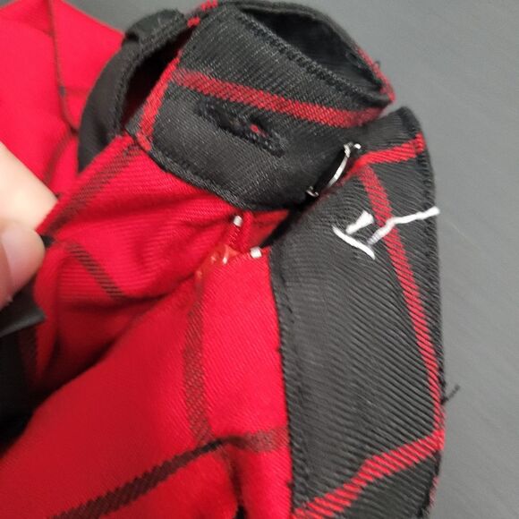 Social Collision black red plaid chain punk emo grunge mini skirt size medium - Picture 6 of 6